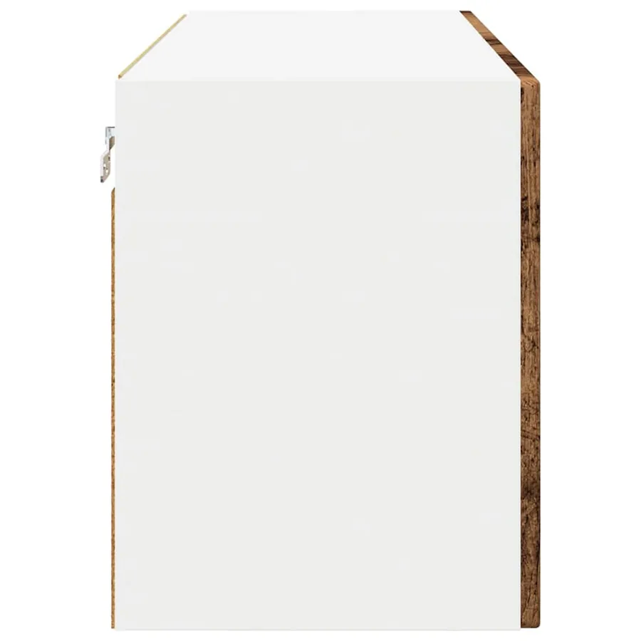 Meuble mural PORTO Bois ancien 80 x 31 x 40 cm - 7