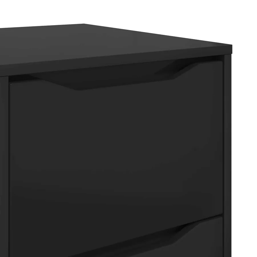 Armoire de rangement Noir 40 x 48 x 81 cm Bois d'ingénierie - 12