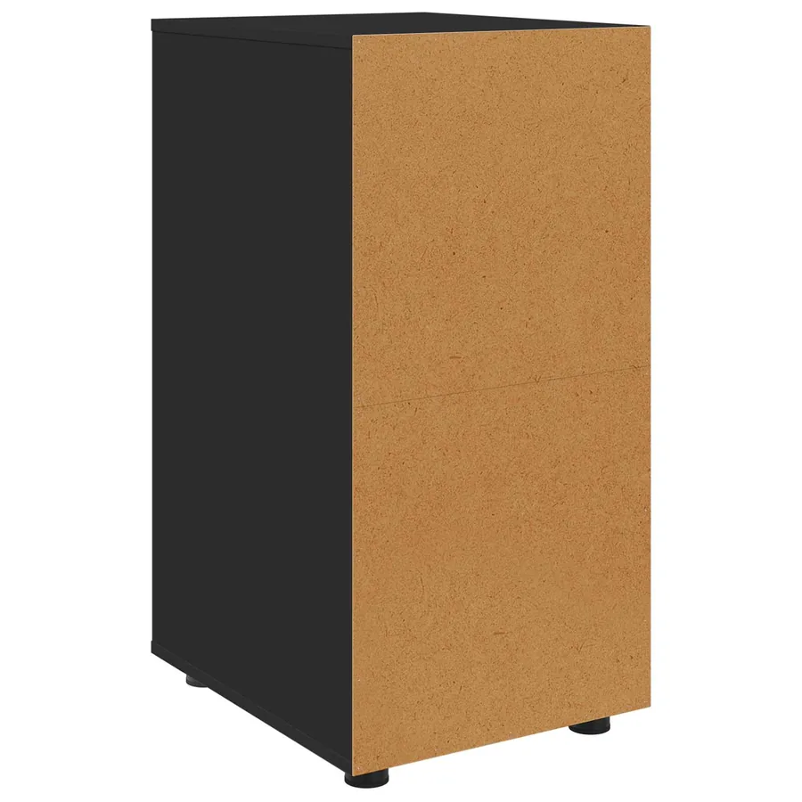 Armoire de rangement Noir 40 x 48 x 81 cm Bois d'ingénierie - 8