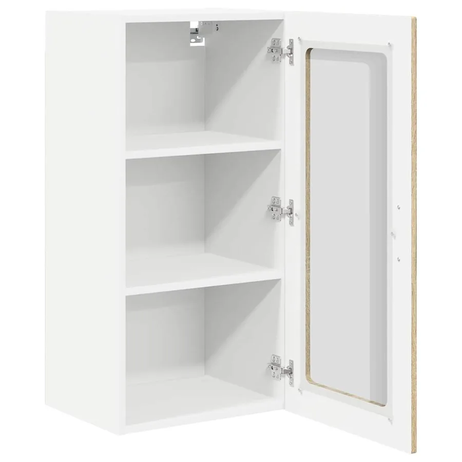 Cabinet en verre mural PORTO 2 pcs Chêne Sonoma 40 x 31 x 80 cm - 5