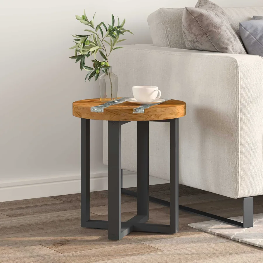 Table basse Marron 40 x 40 x 45 cm Bois de teck massif