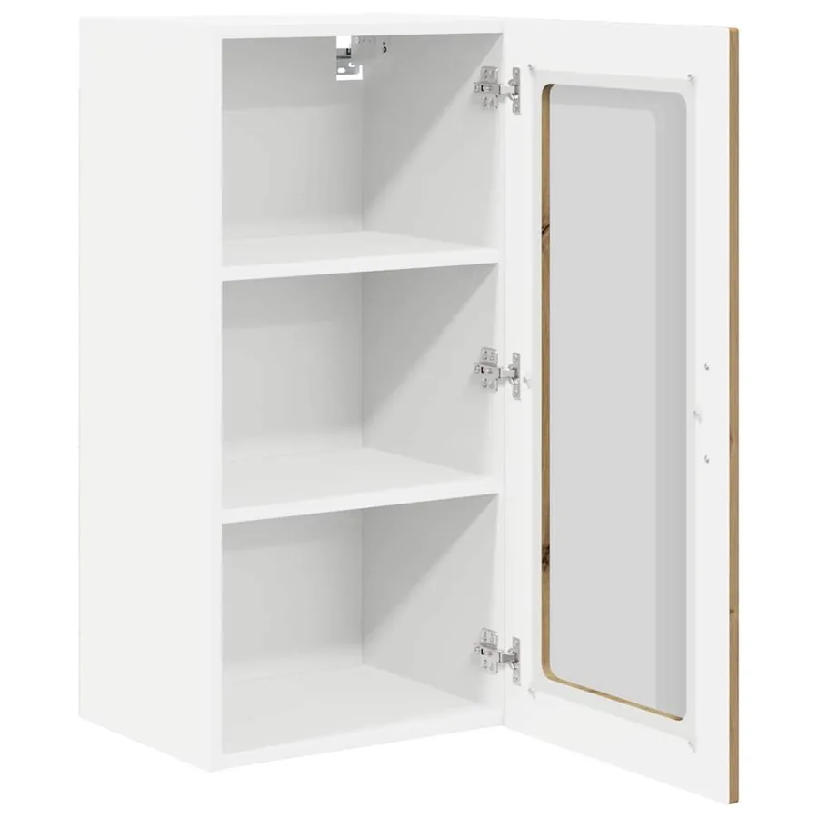 Cabinet en verre mural PORTO 2 pcs Chêne artisanal - 5