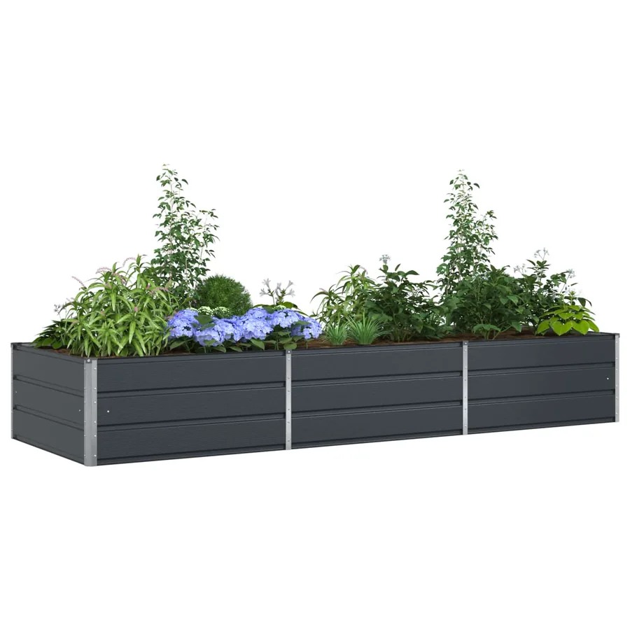 Jardinière Anthracite 290 x 100 x 45 cm Acier galvanisé - 3