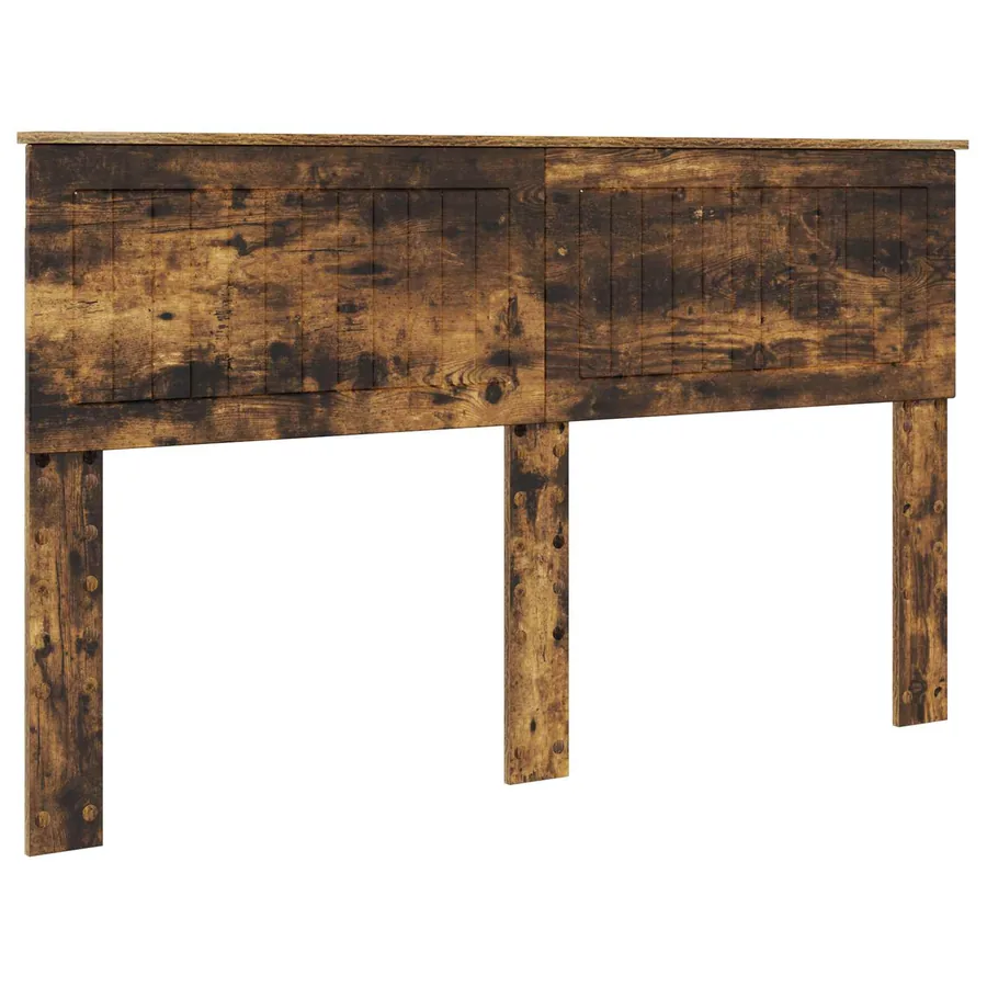 Lit de Rangement Chêne fumé 150 x 200 cm Bois d'ingénierie - 7