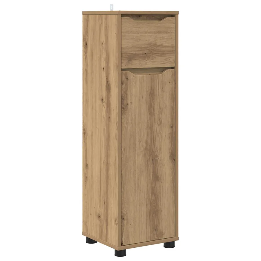 Cabinet de salle de bain Chêne artisanal 30,5 x 30 x 101 cm - 2