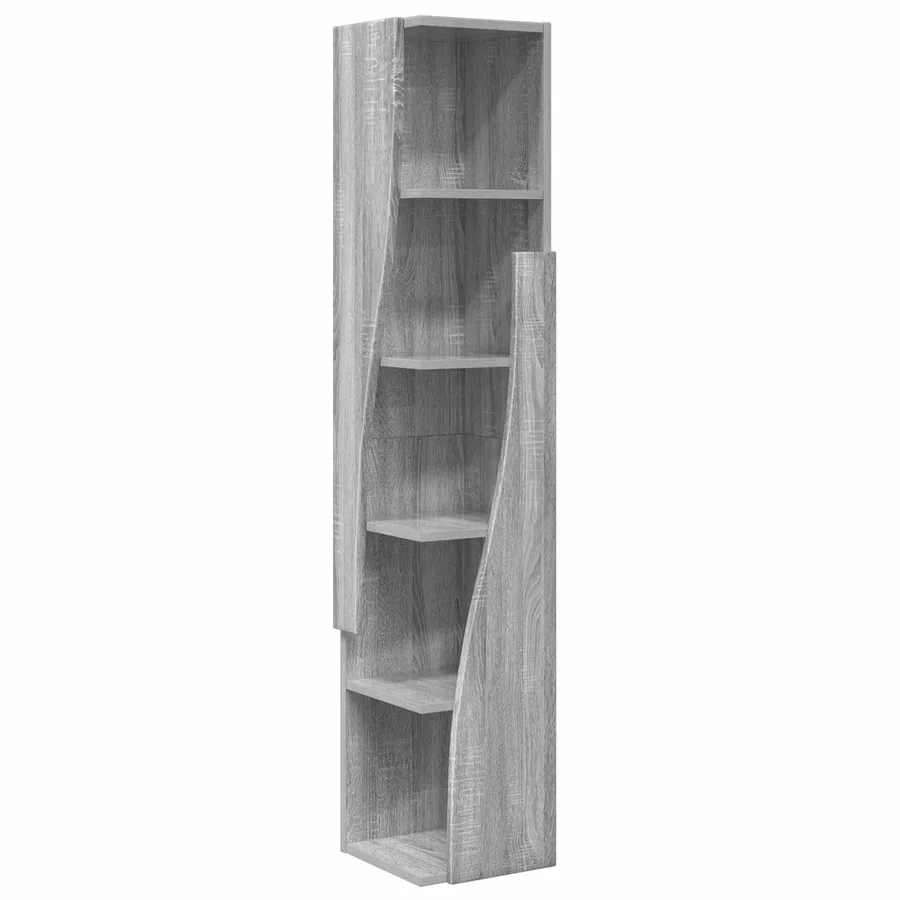 Meuble d'angle Gris Sonoma 27,5x27x140cm Bois d'ingénierie - 2