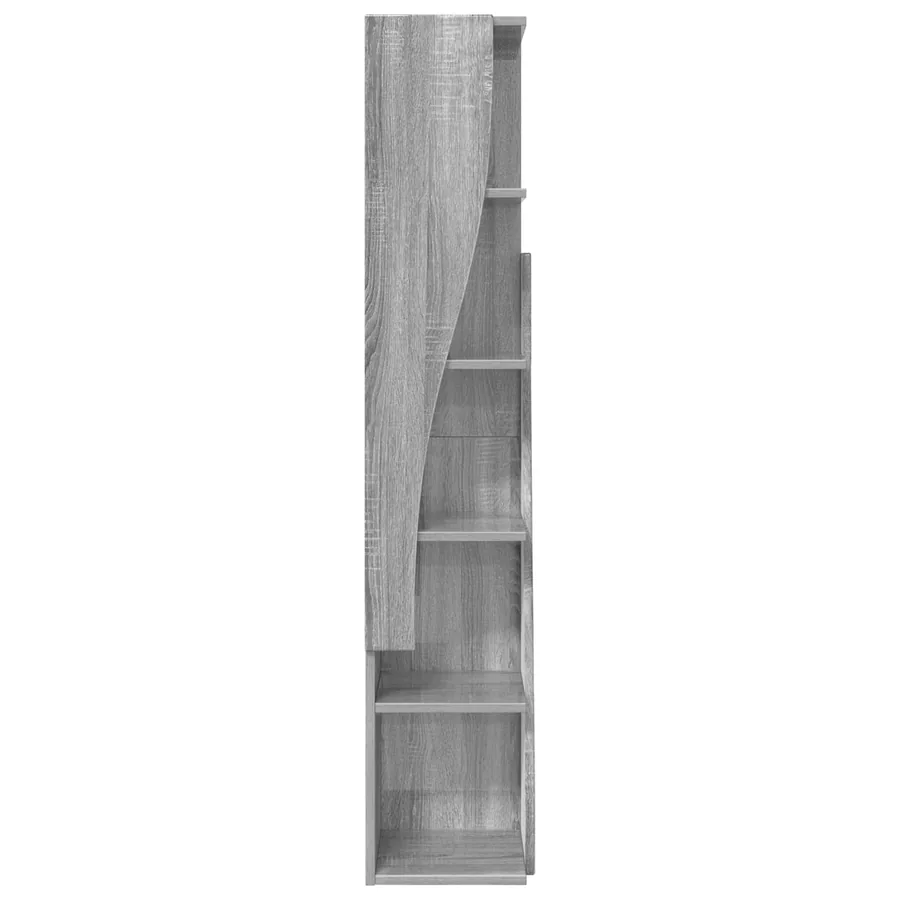 Meuble d'angle Gris Sonoma 27,5x27x140cm Bois d'ingénierie - 5