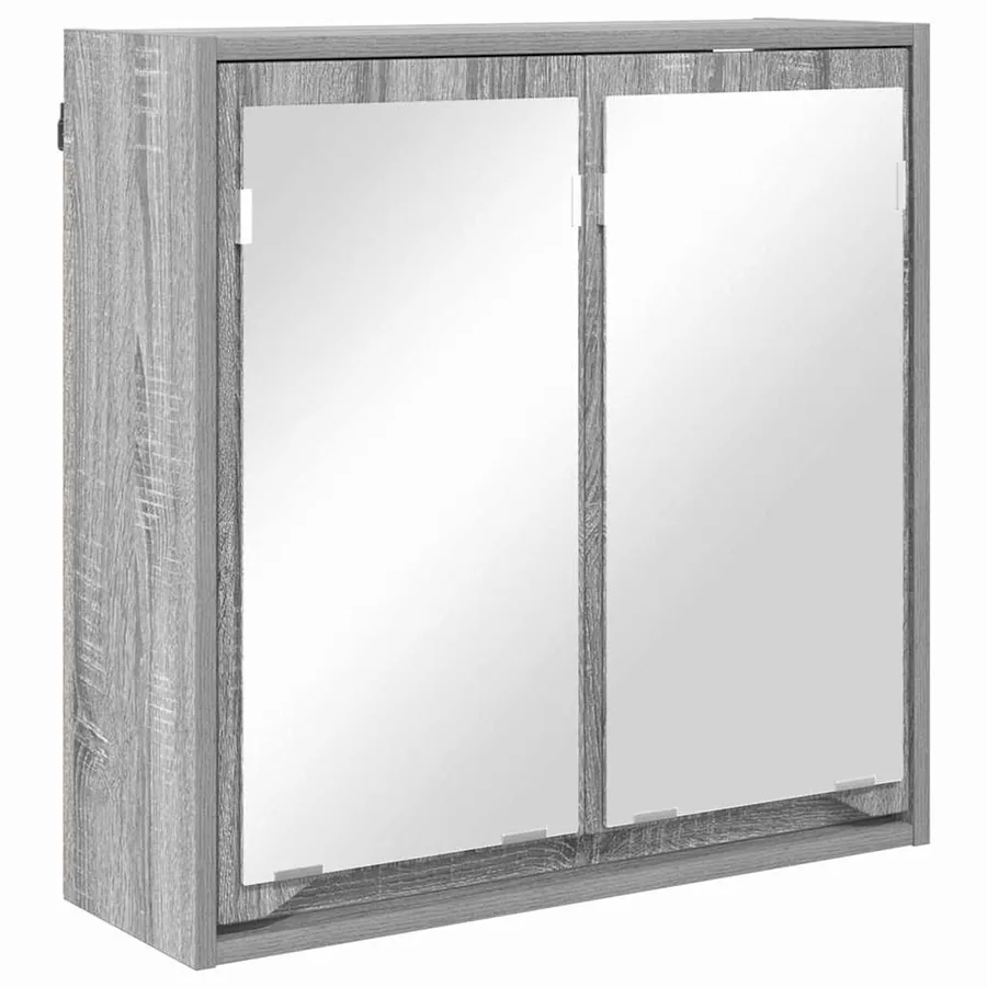 Ensemble de mobilier de salle de bain 4 pcs Gris Sonoma - 6