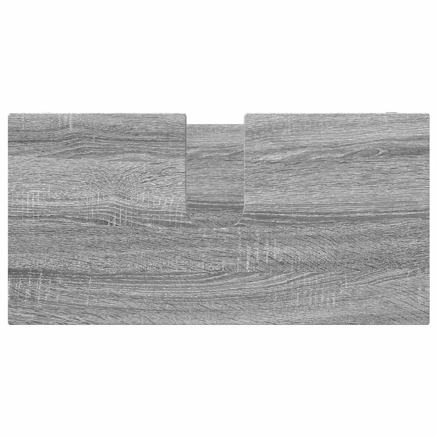 Ensemble de mobilier de salle de bain 4 pcs Gris Sonoma - 9