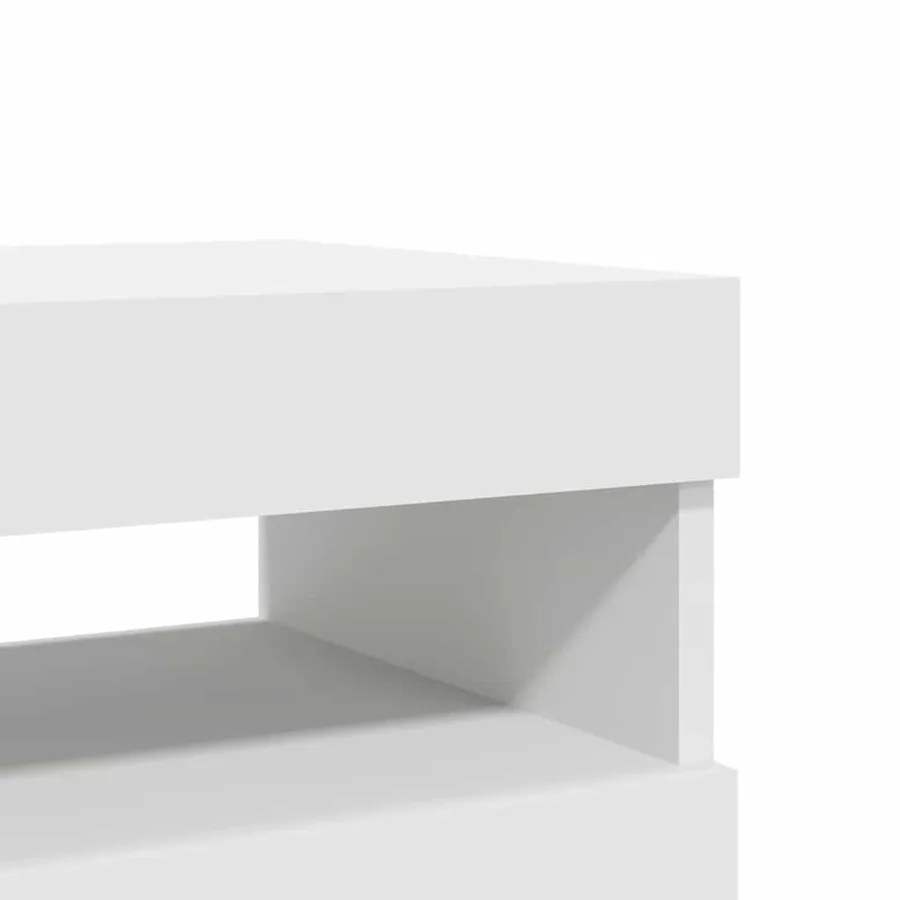 TV units with LED lights 2 pcs White 60x35x40 cm - 11