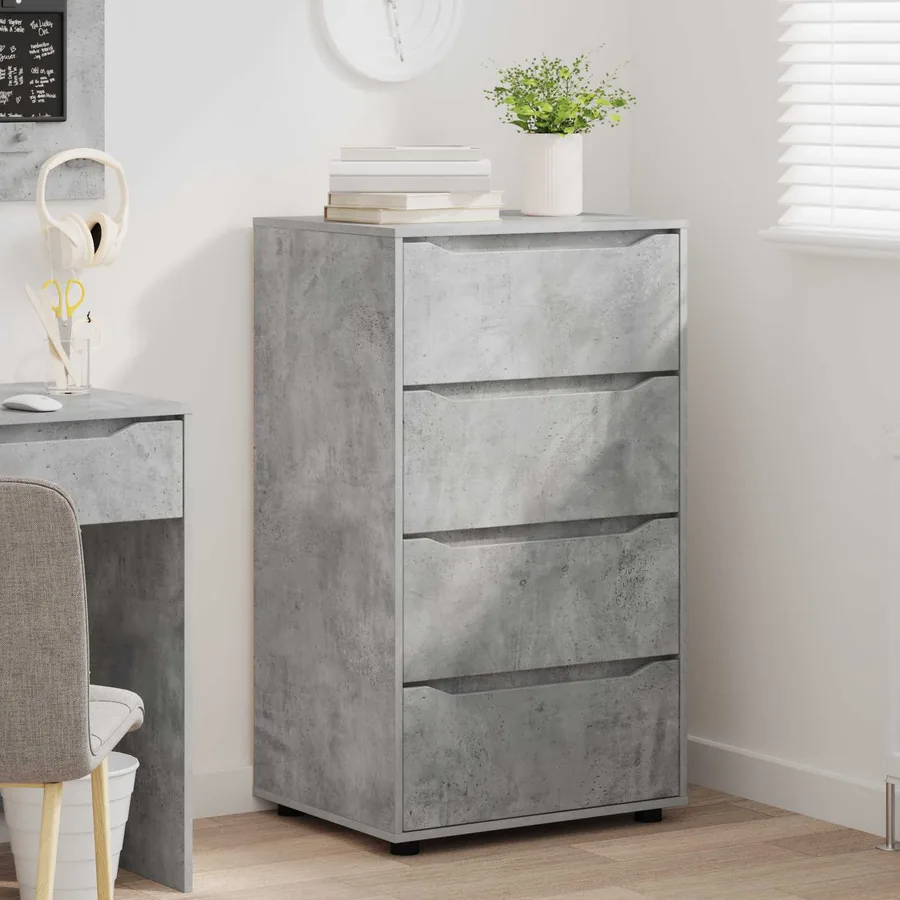 Armoires de rangement Gris béton 60 x 48 x 105 cm - 5