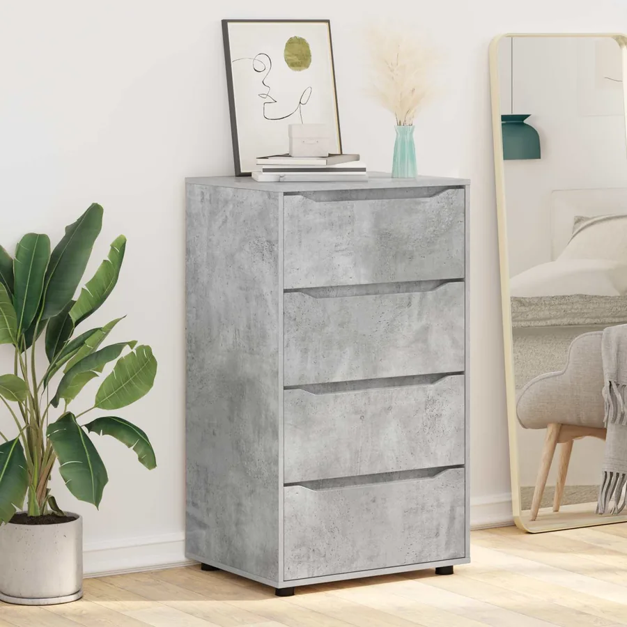 Armoires de rangement Gris béton 60 x 48 x 105 cm - 6