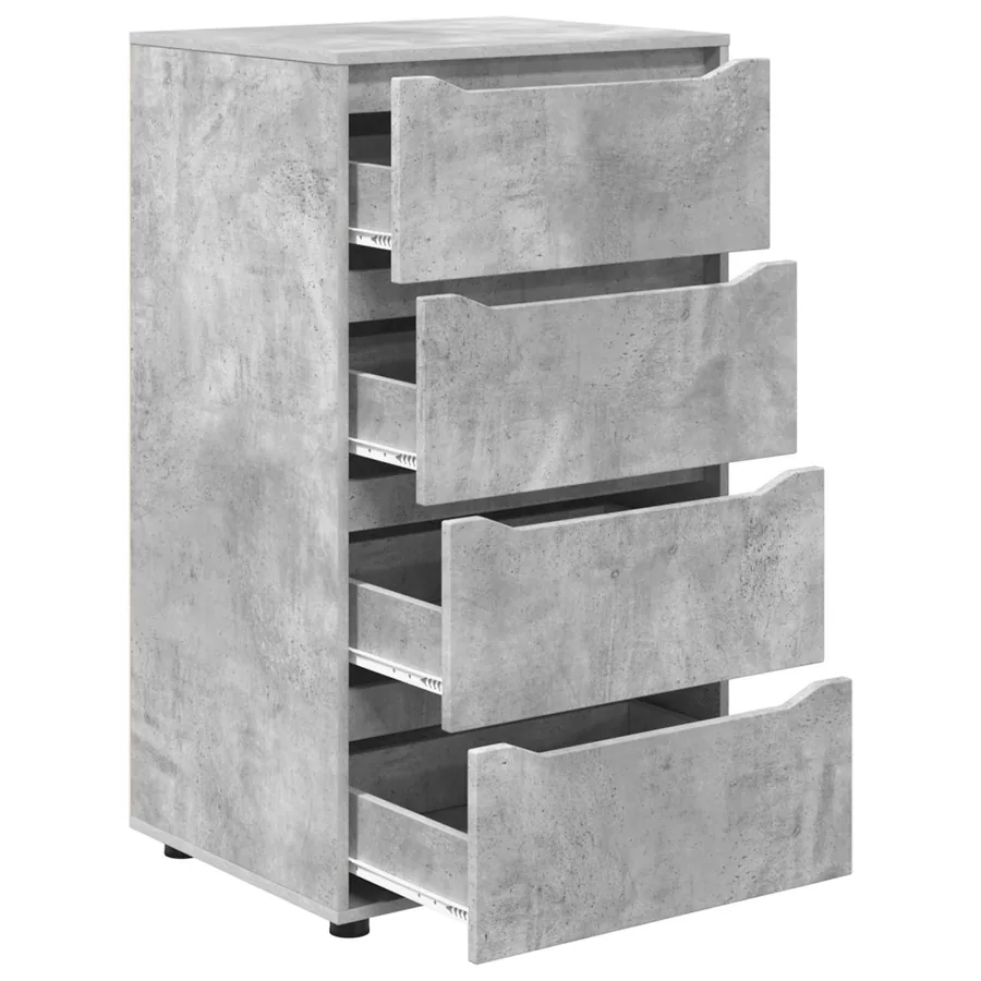 Armoires de rangement Gris béton 60 x 48 x 105 cm - 7