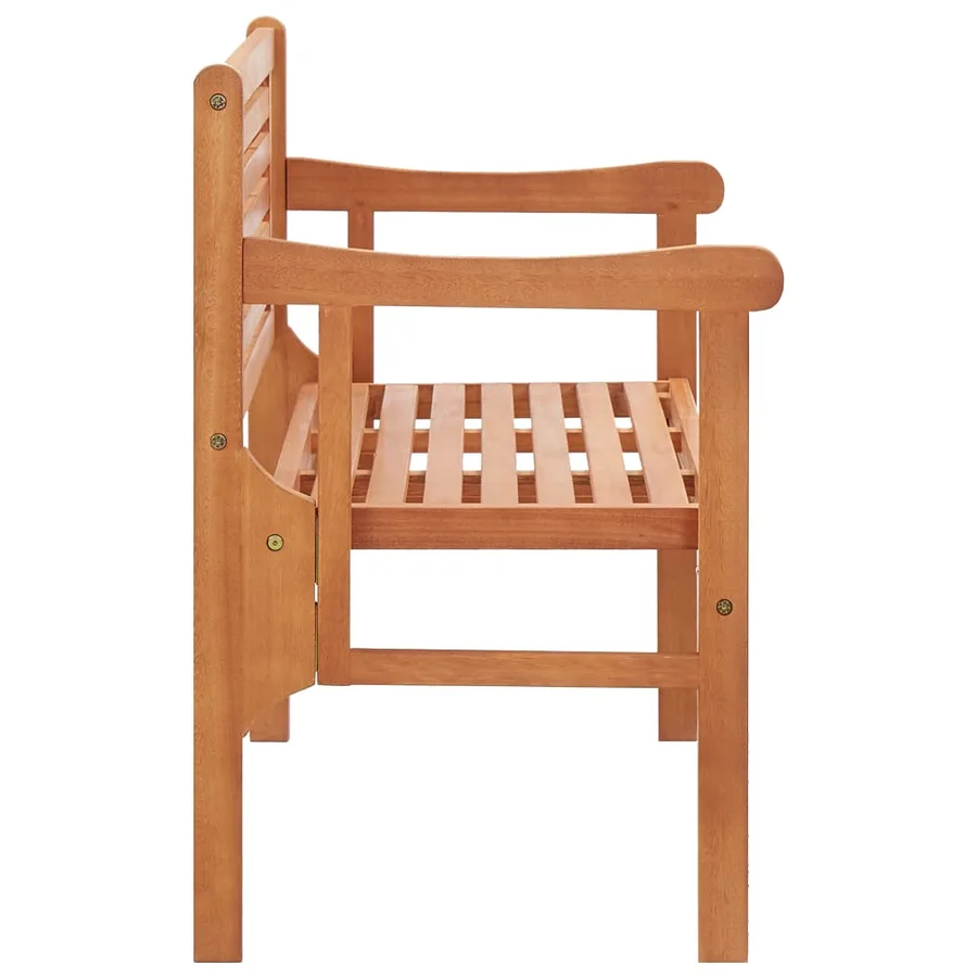 Banc pliable de jardin 120 cm Bois d'eucalyptus solide - 4