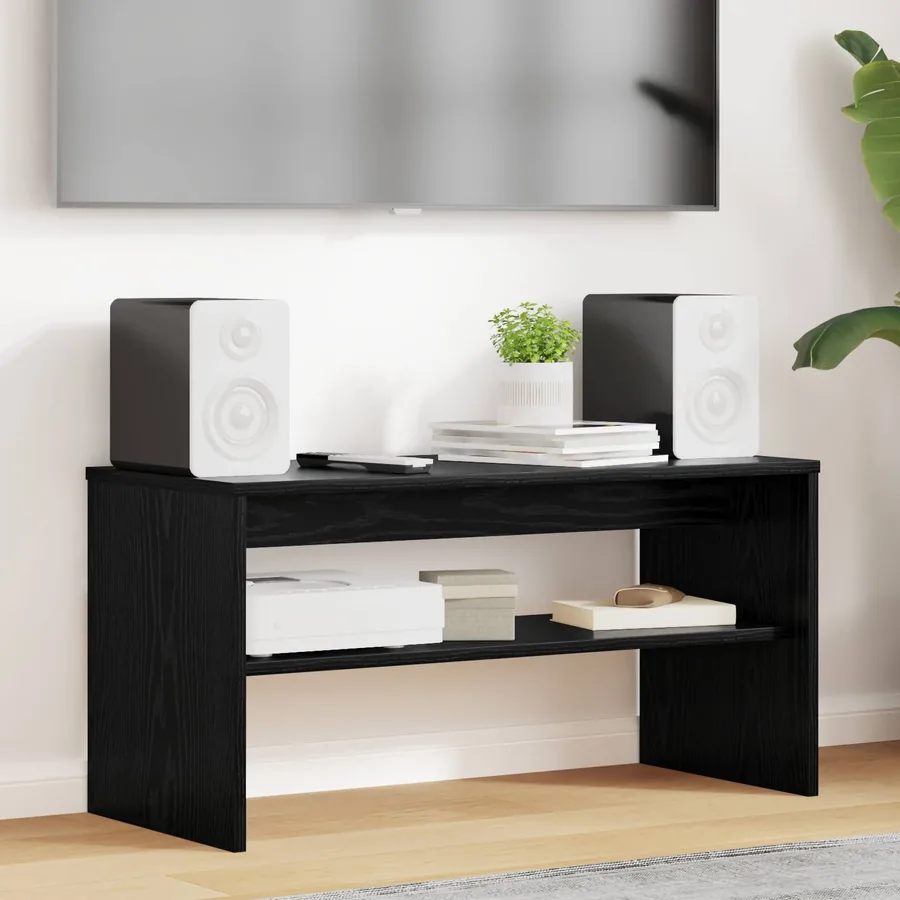 Meuble TV Chêne noir 80 x 35 x 40 cm Bois d'ingénierie