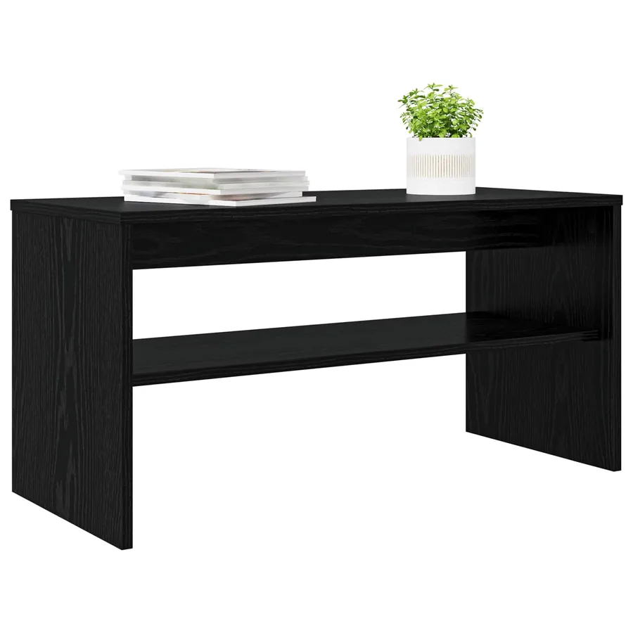 Meuble TV Chêne noir 80 x 35 x 40 cm Bois d'ingénierie - 3