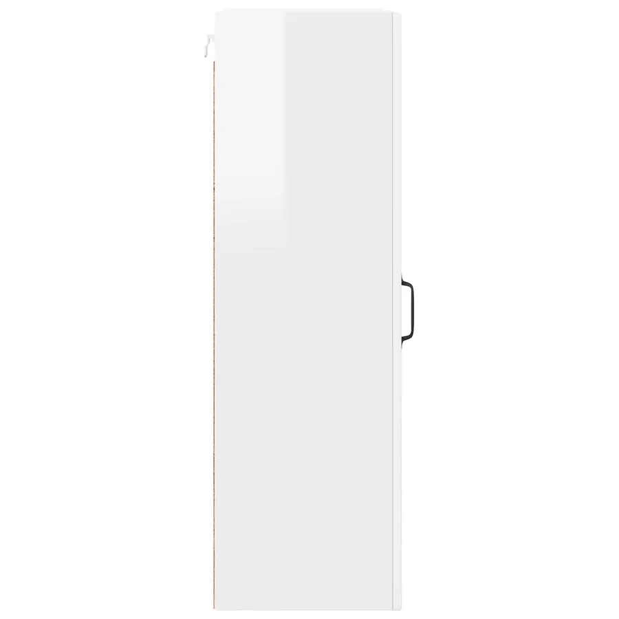 Meuble mural PORTO Blanc brillant 30 x 31 x 100 cm - 7
