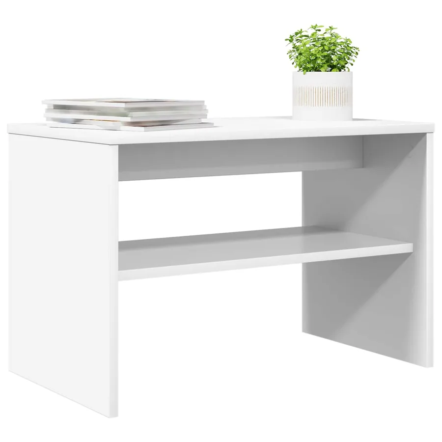 Meuble TV Blanc 60 x 35 x 40 cm Bois d'ingénierie - 3