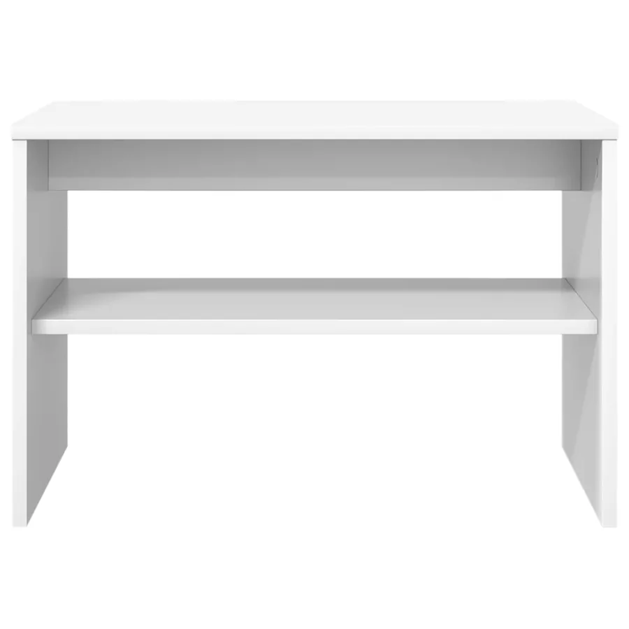 Meuble TV Blanc 60 x 35 x 40 cm Bois d'ingénierie - 5