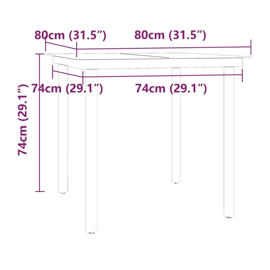 Ensemble à manger de jardin avec coussins 5 pcs Noir - 8