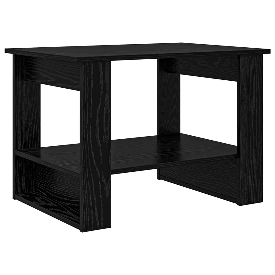 Table basse Chêne noir 72 x 50 x 50 cm Bois d'ingénierie - 2