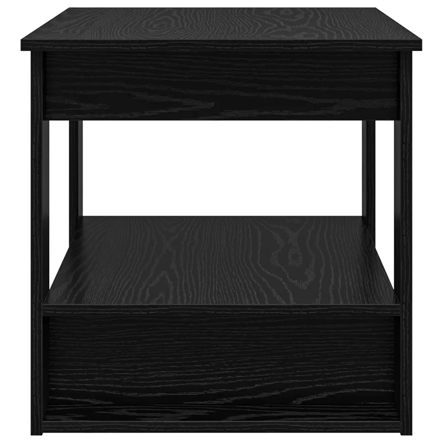 Table basse Chêne noir 72 x 50 x 50 cm Bois d'ingénierie - 6