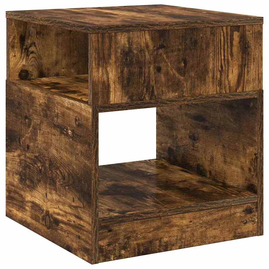 Table d'appoint 2 pcs Chêne fumé 40,5 x 40 x 45 cm - 5