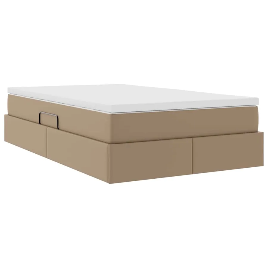 Lit avec rangement et matelas Cappuccino 120 x 200 cm - 10