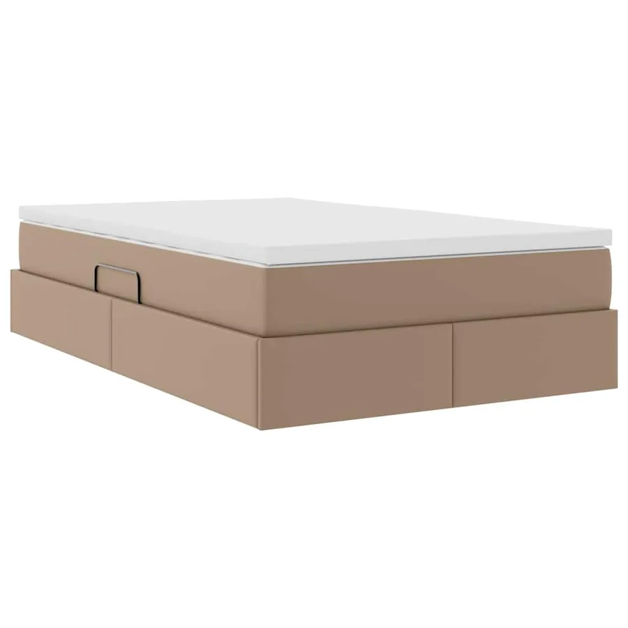 Lit avec rangement et matelas Cappuccino 120 x 200 cm - 5