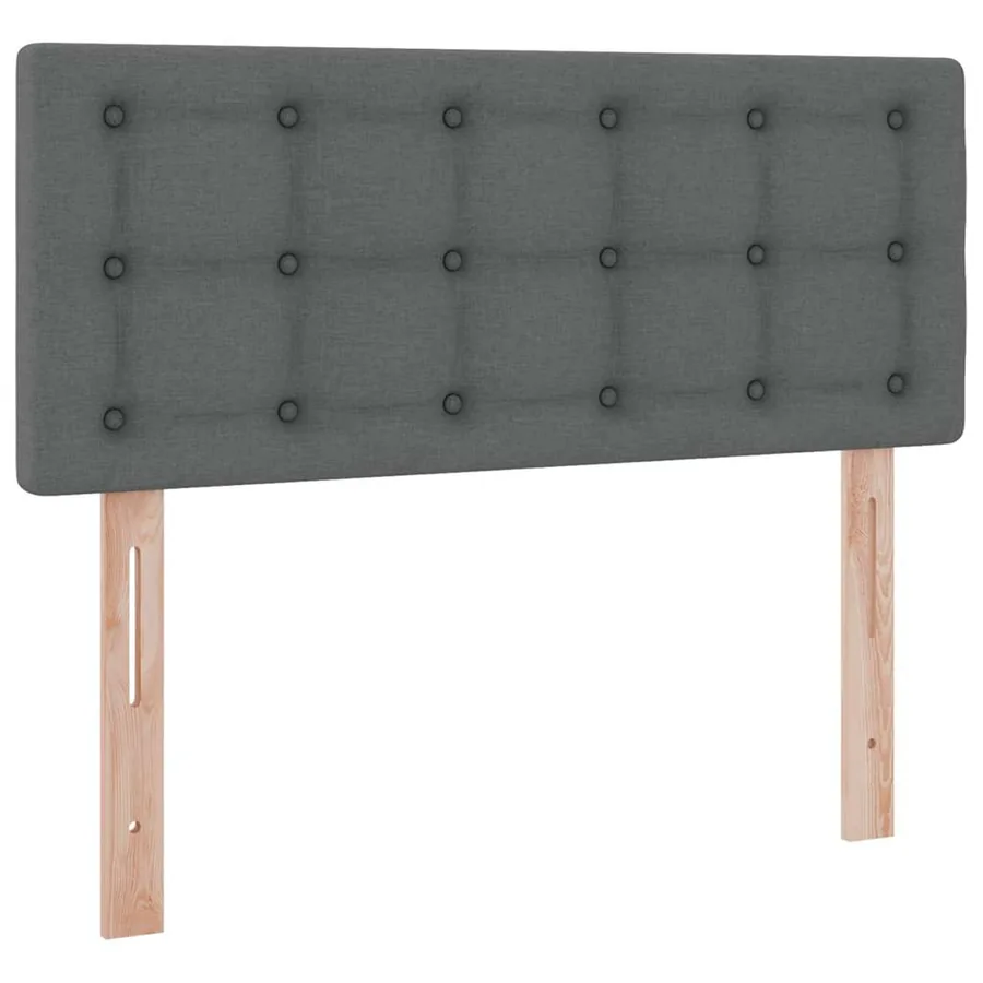 Lit avec rangement et matelas Gris foncé 120 x 200 cm - 9
