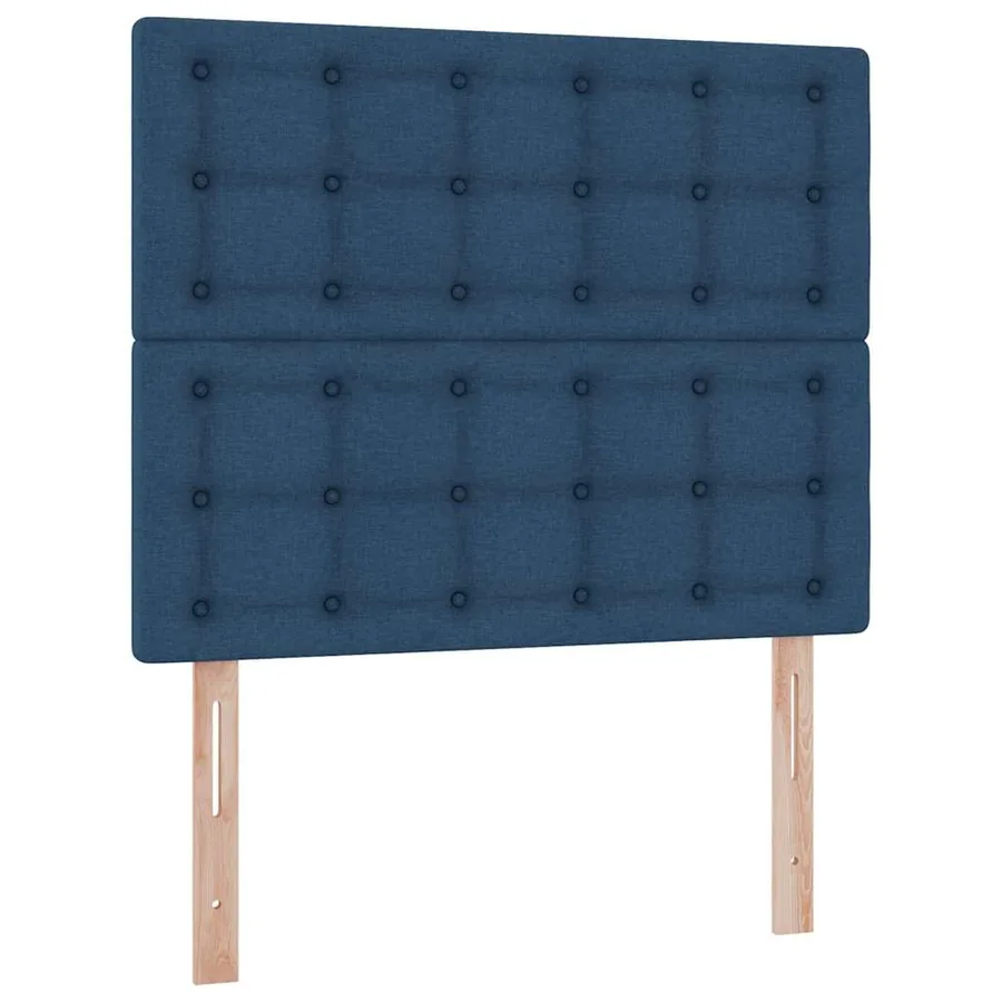 Lit de rangement LED avec matelas Bleu 120 x 200 cm Tissu - 8