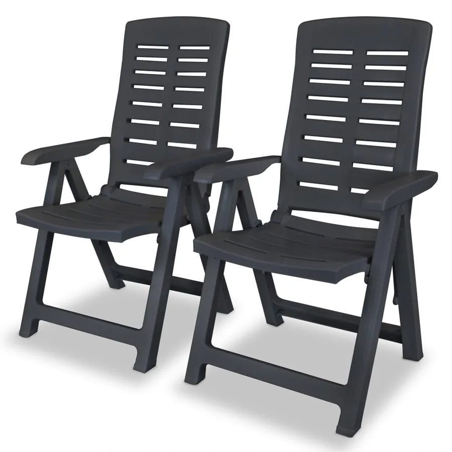 Ensemble de bistro 3 pcs Plastique Anthracite - 4