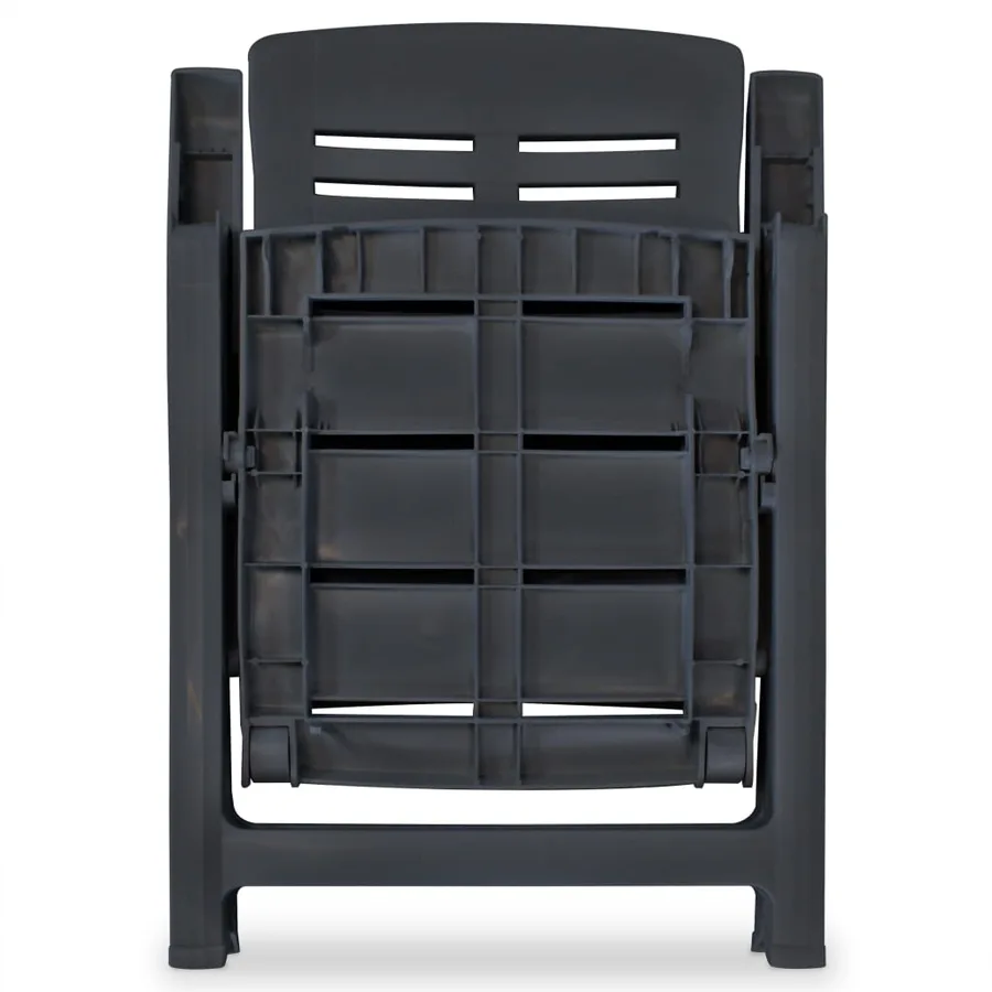 Ensemble de bistro 3 pcs Plastique Anthracite - 8