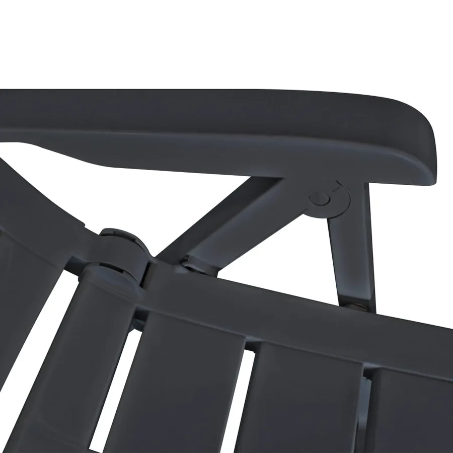 Ensemble de bistro 3 pcs Plastique Anthracite - 9