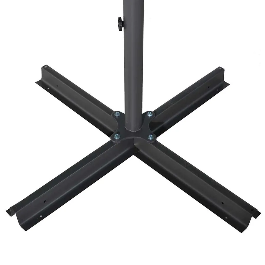 Parasol de jardin avec mât en aluminium 600 cm terre cuite - 4