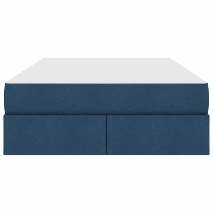 Lit avec rangement et matelas Bleu 120 x 200 cm Polyester - 7