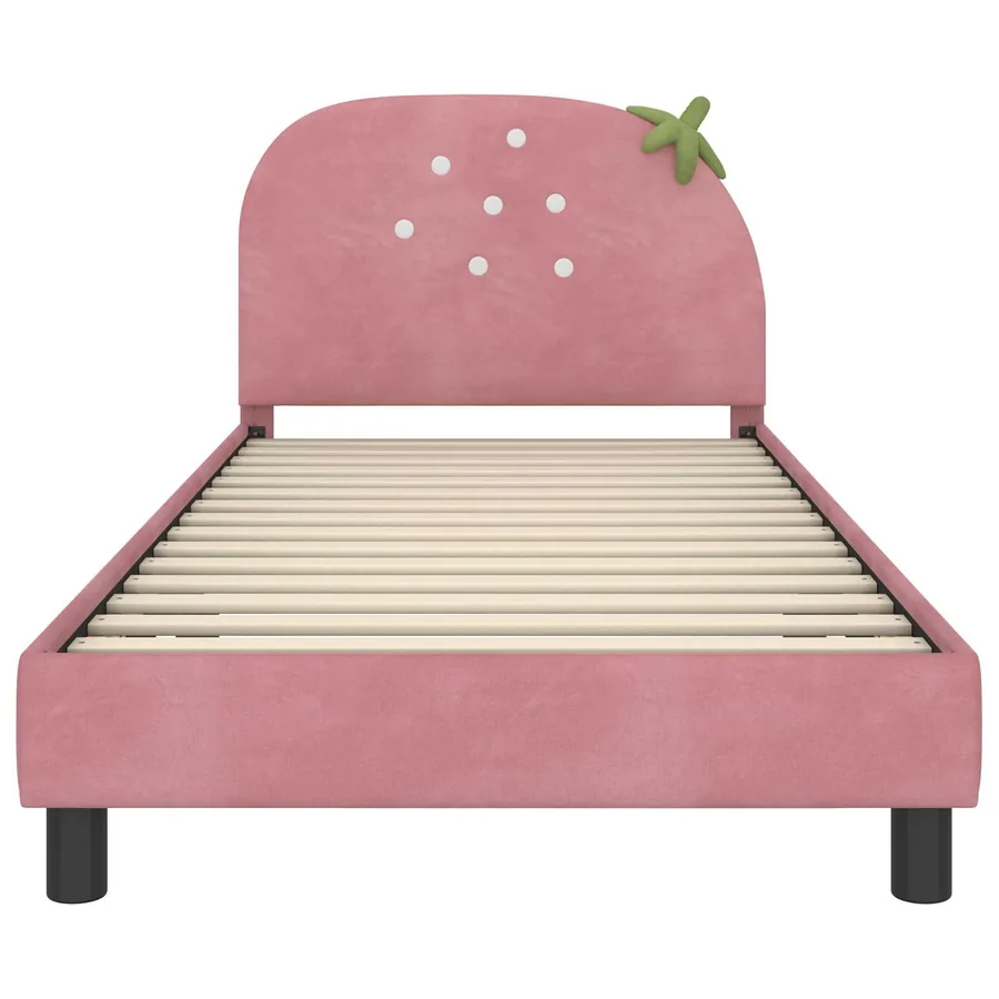 Cadre de lit pour enfants avec tête de lit Rose 90 x 200 cm - 5
