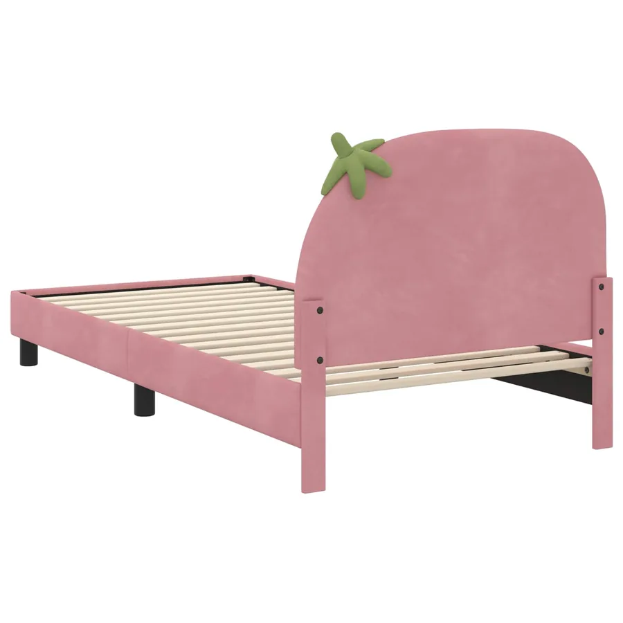Cadre de lit pour enfants avec tête de lit Rose 90 x 200 cm - 7