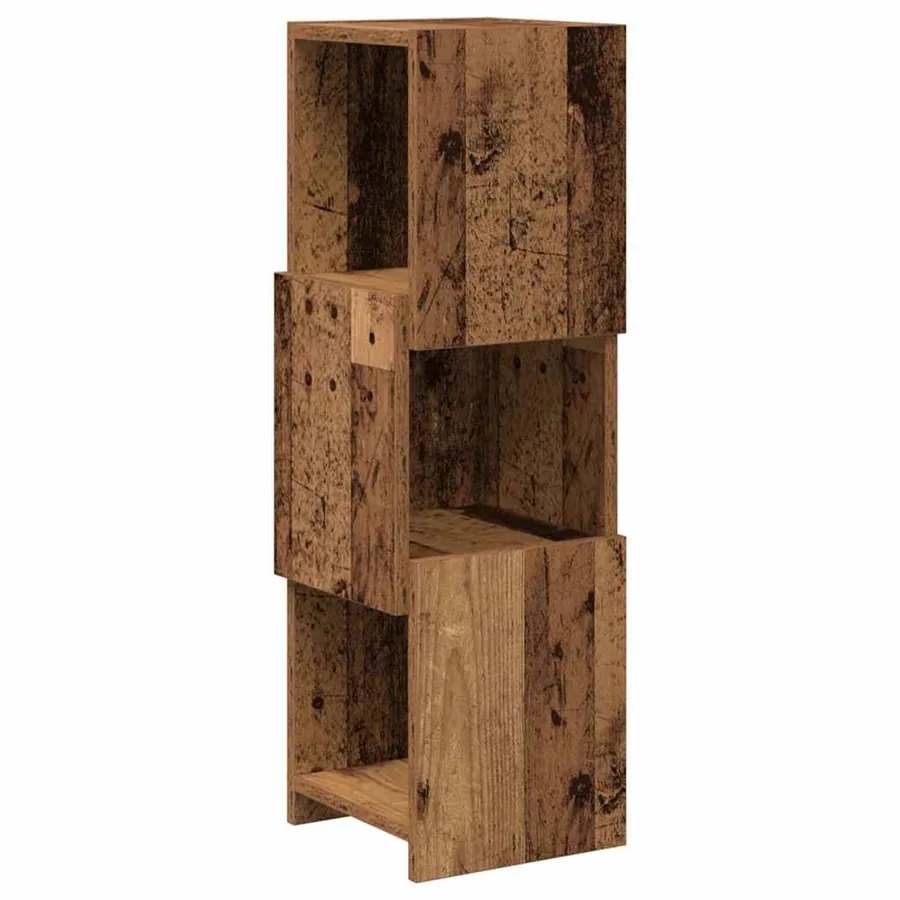 Meuble d'angle Bois ancien 25,5x25x80cm Bois d'ingénierie - 2