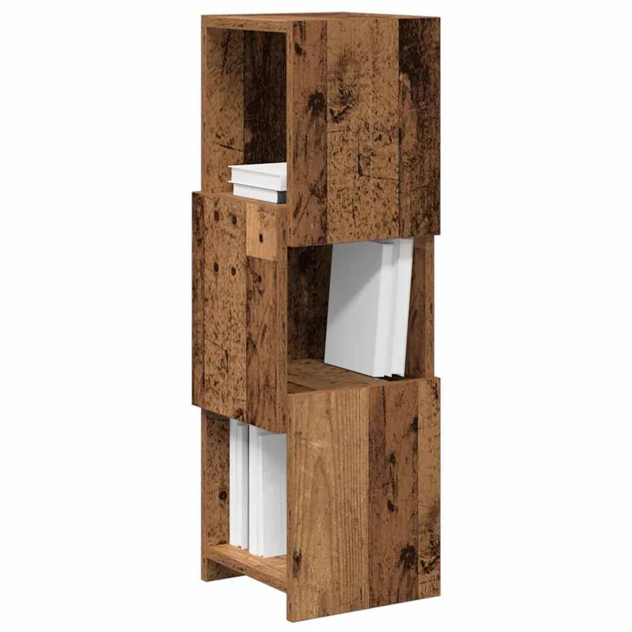 Meuble d'angle Bois ancien 25,5x25x80cm Bois d'ingénierie - 3