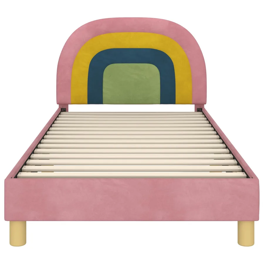 Cadre de lit pour enfants avec tête de lit Rose 80 x 200 cm - 5