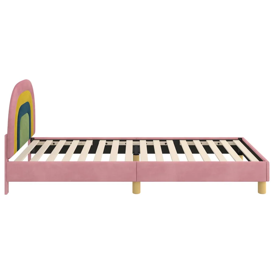 Cadre de lit pour enfants avec tête de lit Rose 80 x 200 cm - 6