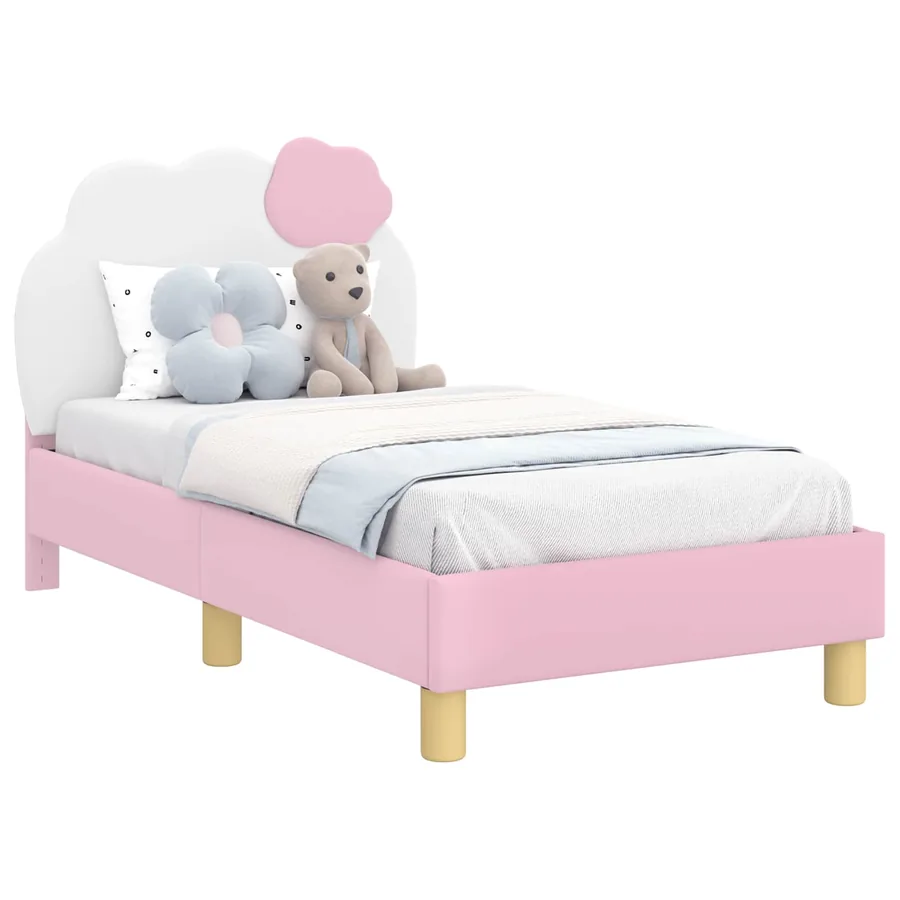 Cadre de lit pour tout-petit avec tête de lit Rose 70 x 140 cm - 2