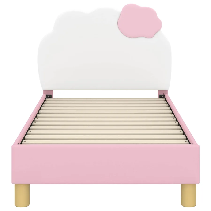 Cadre de lit pour tout-petit avec tête de lit Rose 70 x 140 cm - 5
