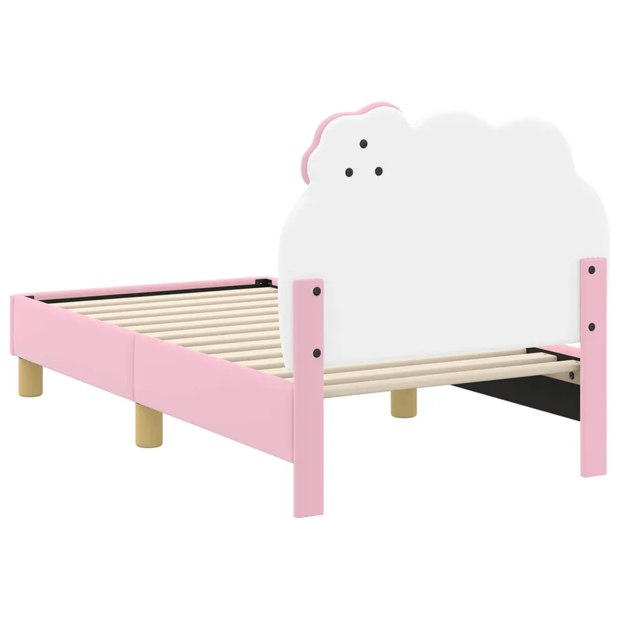 Cadre de lit pour tout-petit avec tête de lit Rose 70 x 140 cm - 7