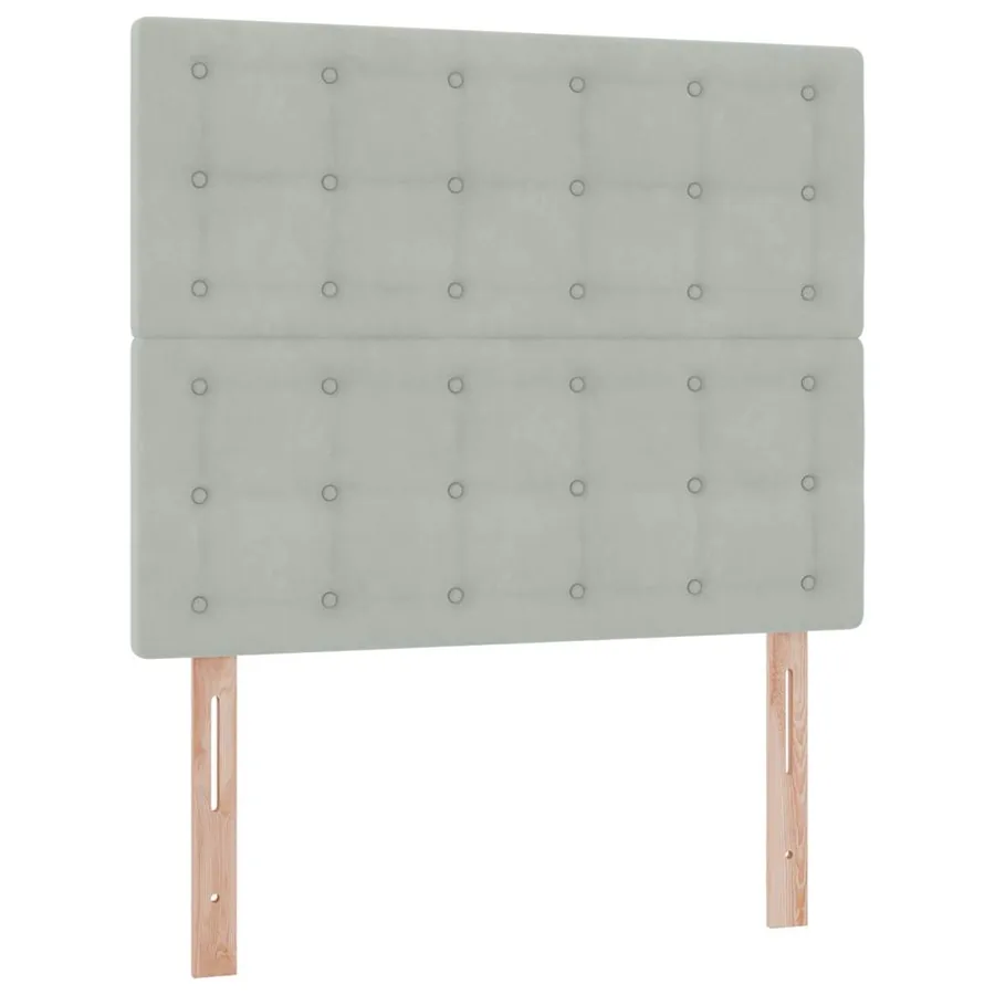 Lit de rangement LED avec matelas Gris clair 120 x 190 cm - 8