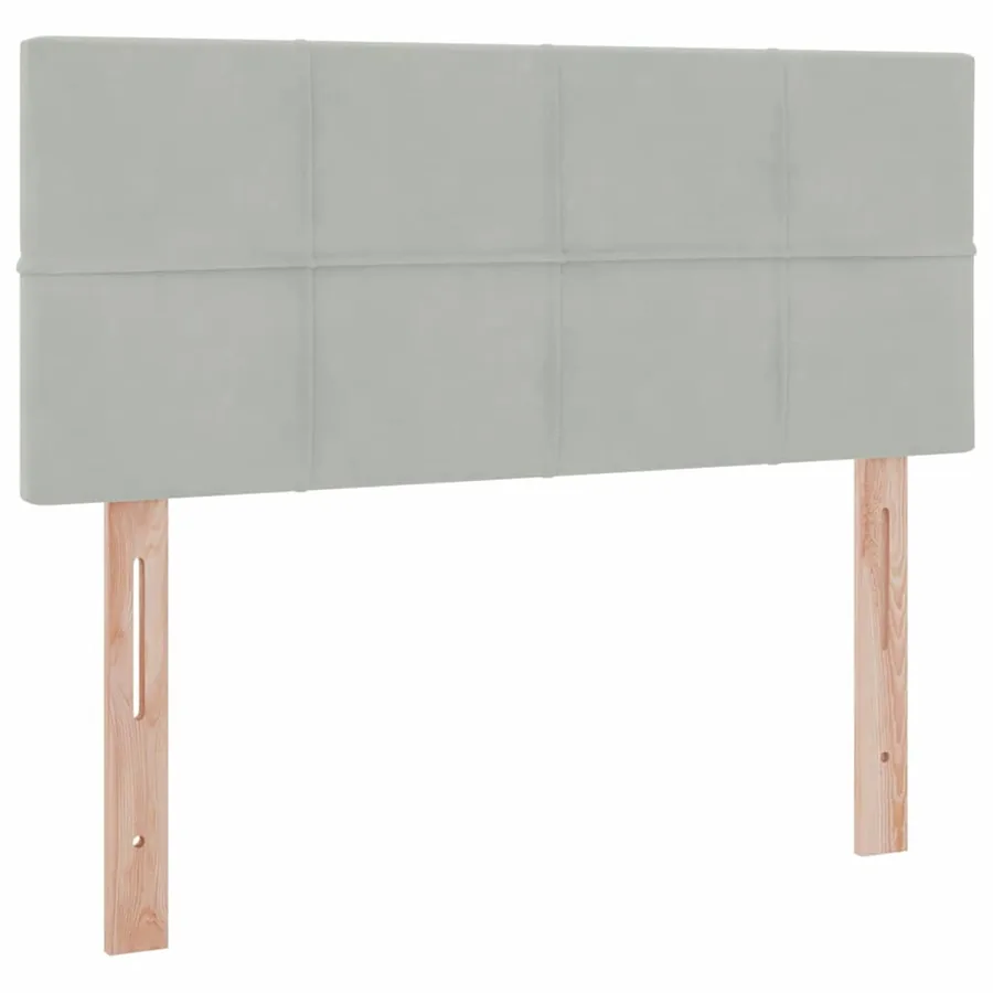 Lit de rangement LED avec matelas Gris clair 120 x 190 cm - 10