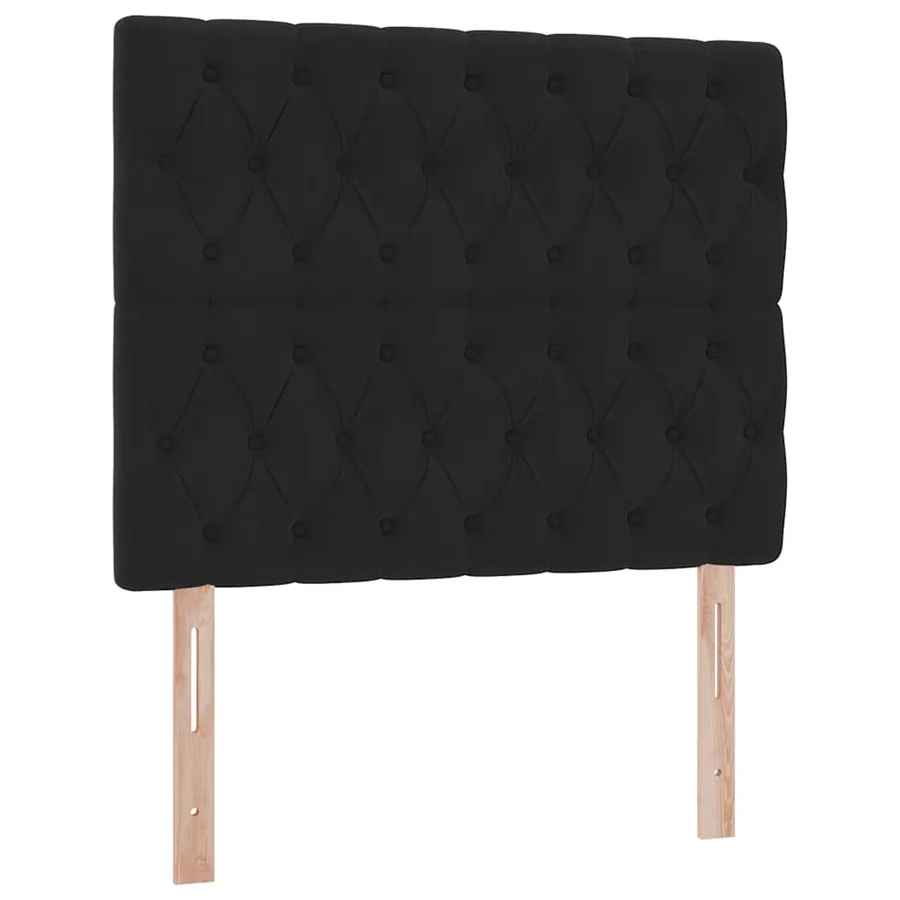 Lit avec rangement et matelas Noir 120 x 190 cm Velours - 9