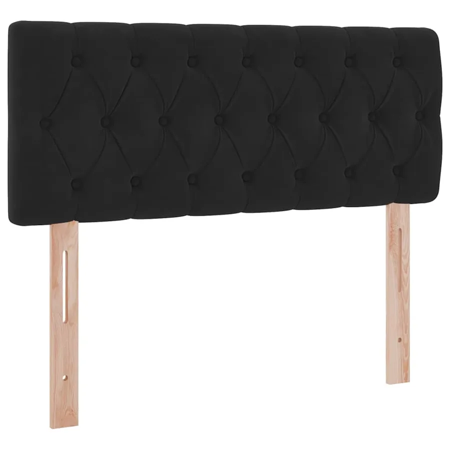 Lit de Rangement avec matelas Noir 120 x 190 cm Velours - 9