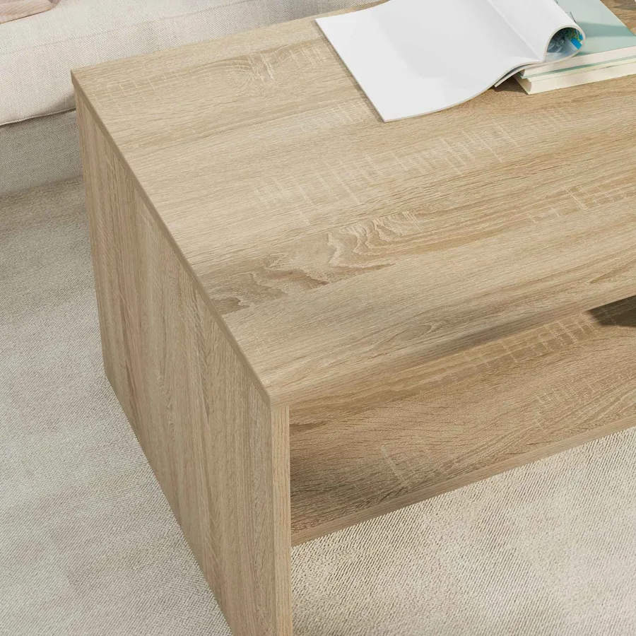 Table basse Chêne Sonoma 100 x 50 x 40 cm Bois d'ingénierie - 4